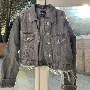 Women's Grey and Silver Jacket